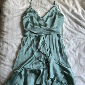 Lucy In The Sky Formal Green/Blue Asymmetrical Dress (S)